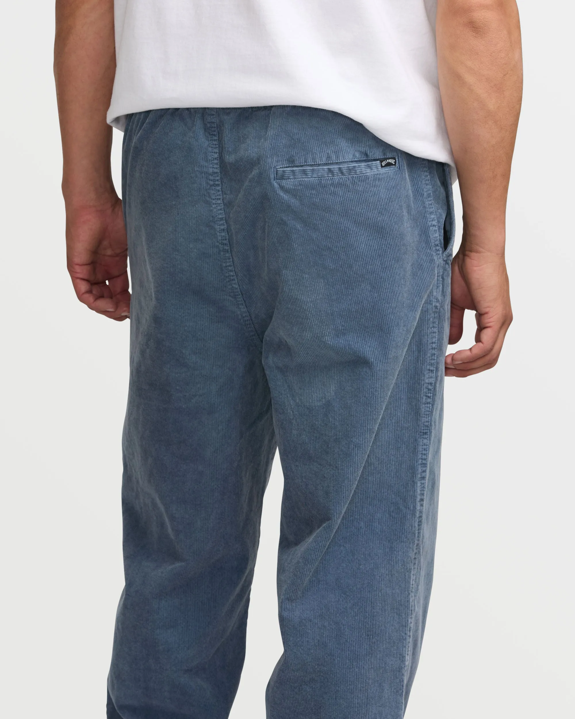 Larry Elastic Waist Corduroy Pants - Slate Blue - Slate Blue sold by Billabong product image thumbnail 4