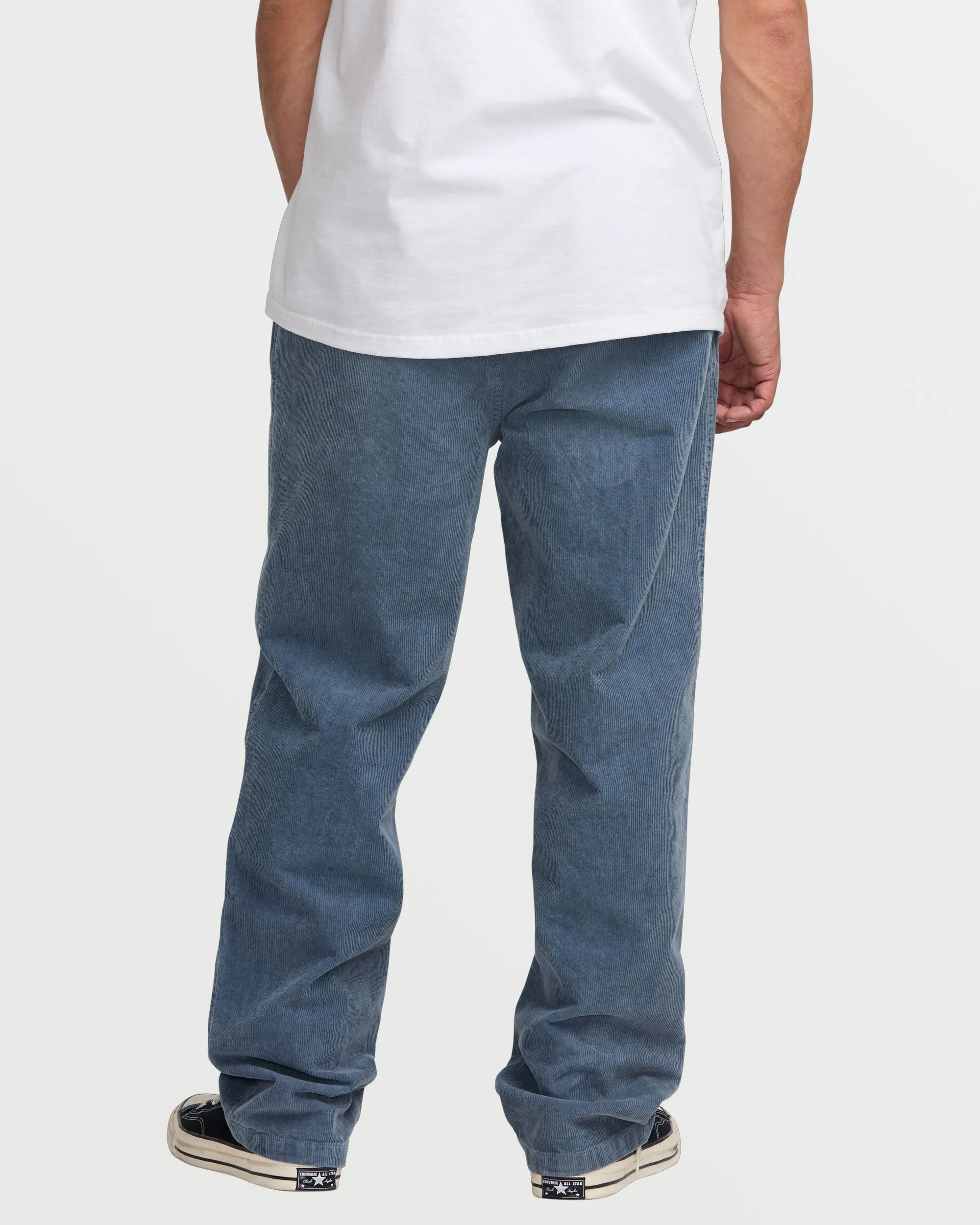 Larry Elastic Waist Corduroy Pants - Slate Blue - Slate Blue sold by Billabong product image thumbnail 2
