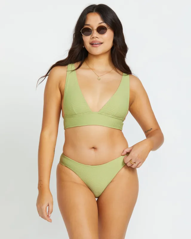 Tanlines Remi Plunge Bikini Top - Avocado sold by Billabong