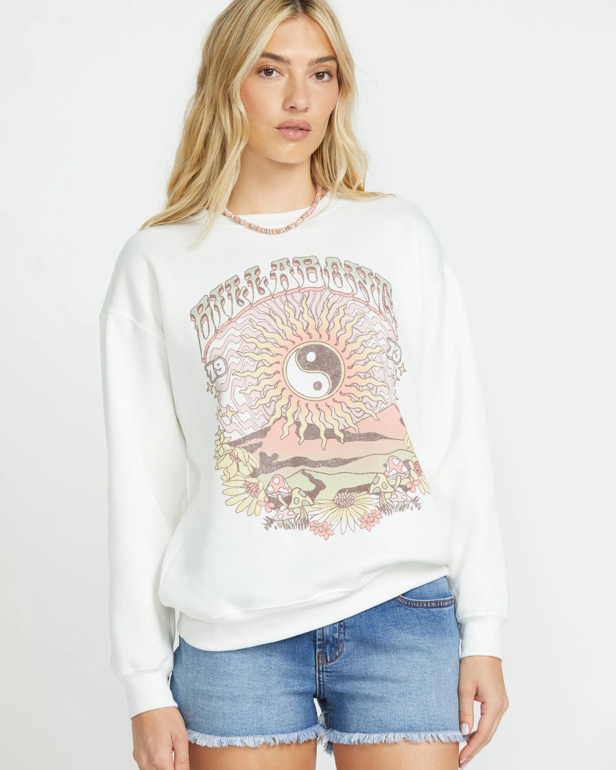 Balanced Out Crew Sweatshirt - Salt Crystal sold by Billabong product image thumbnail 5