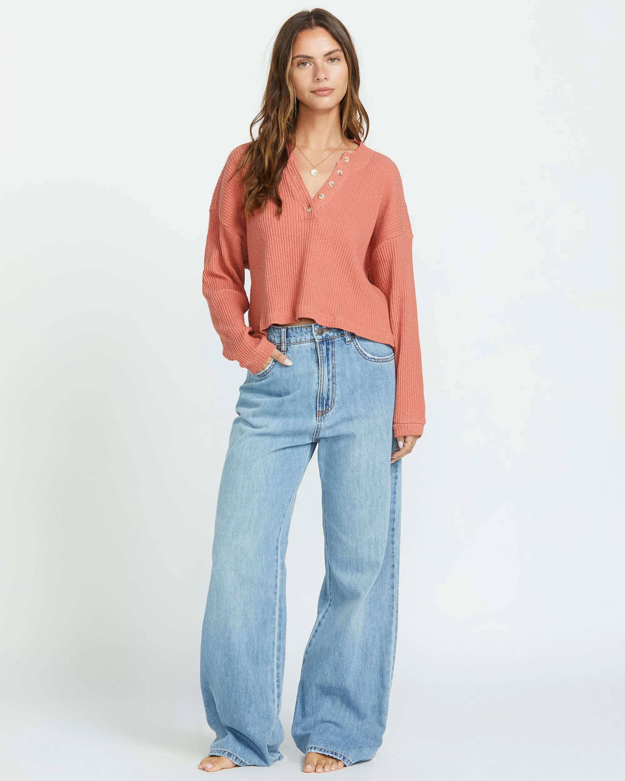 Good Catch Long Sleeve Tee - Dark Coral sold by Billabong product image thumbnail 4