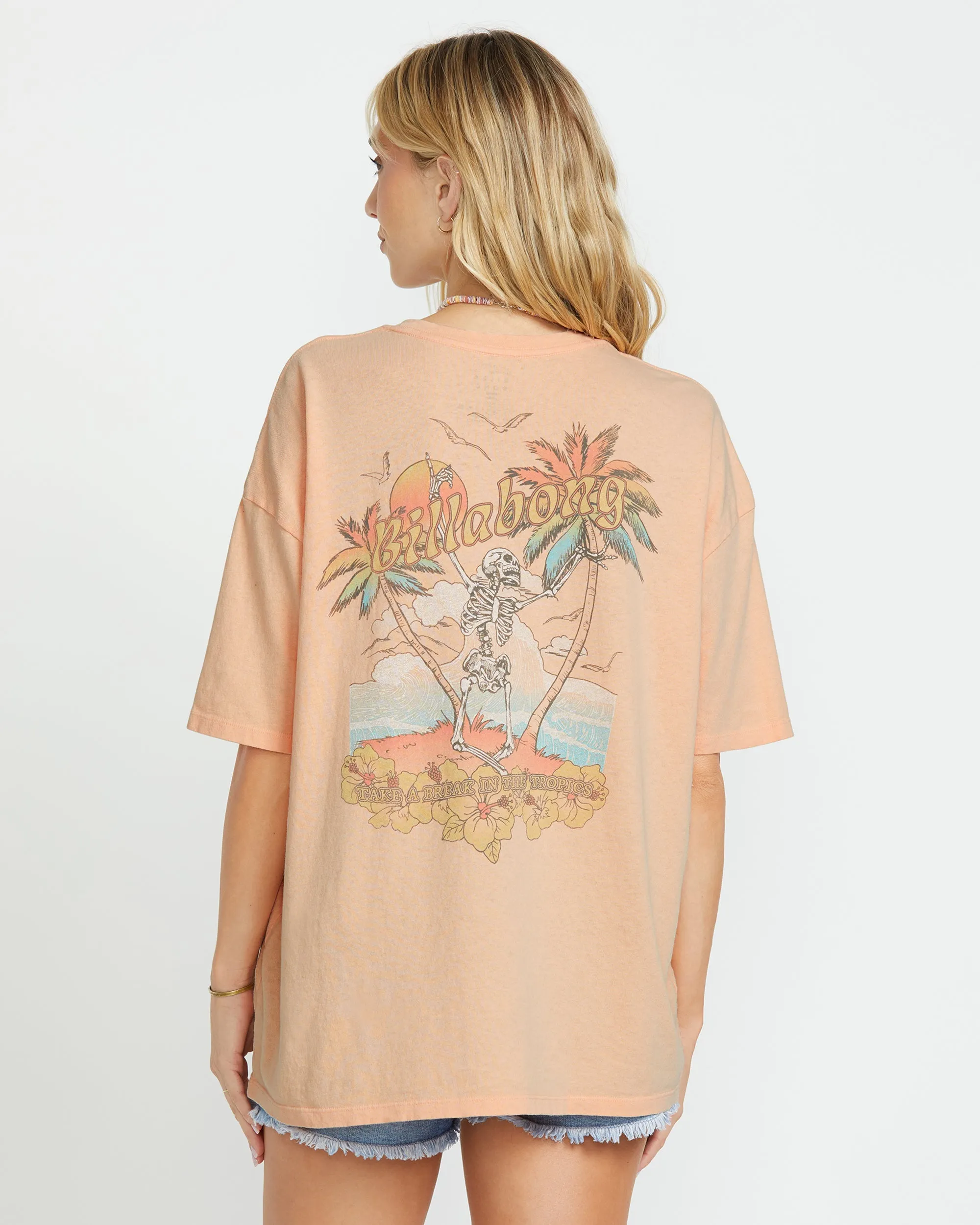 Take A Break Short Sleeve Tee - Soft Peach sold by Billabong product image thumbnail 2