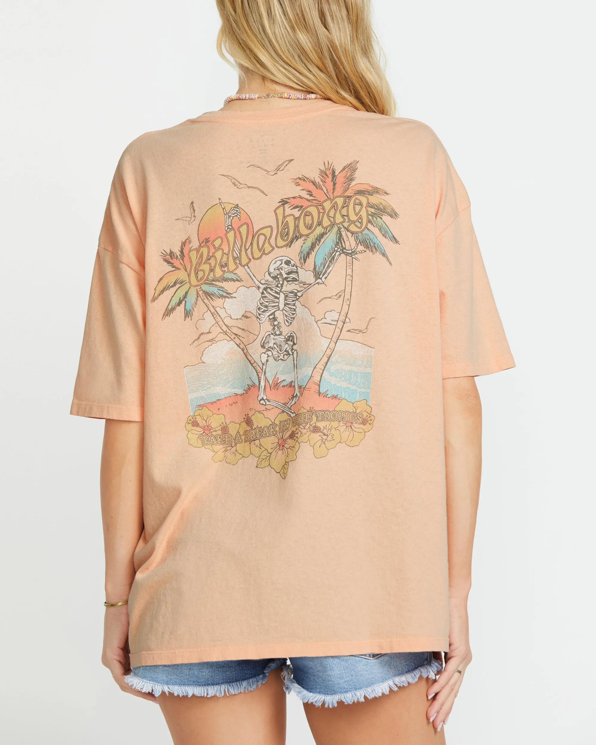 Take A Break Short Sleeve Tee - Soft Peach sold by Billabong product image thumbnail 5