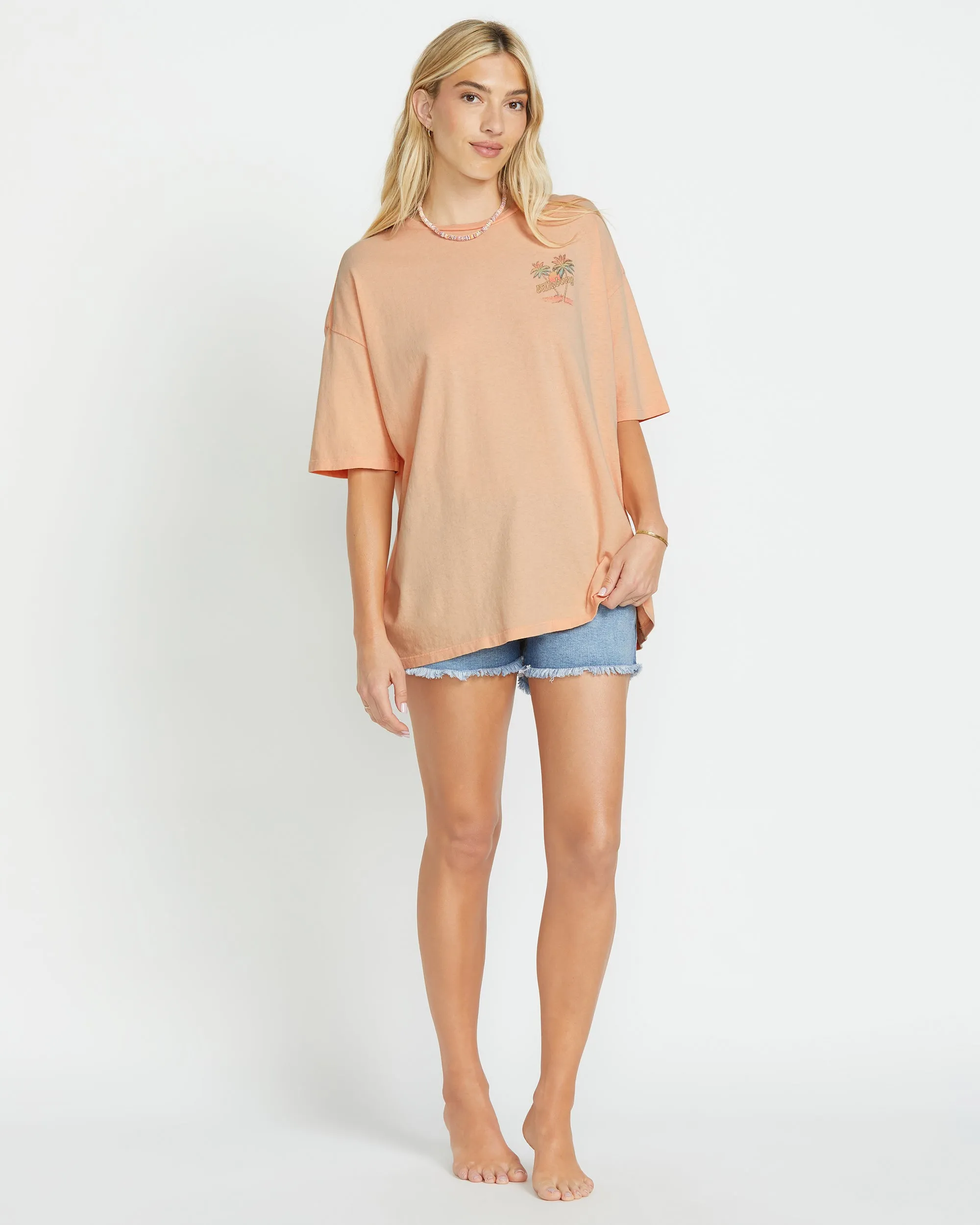 Take A Break Short Sleeve Tee - Soft Peach sold by Billabong product image thumbnail 4