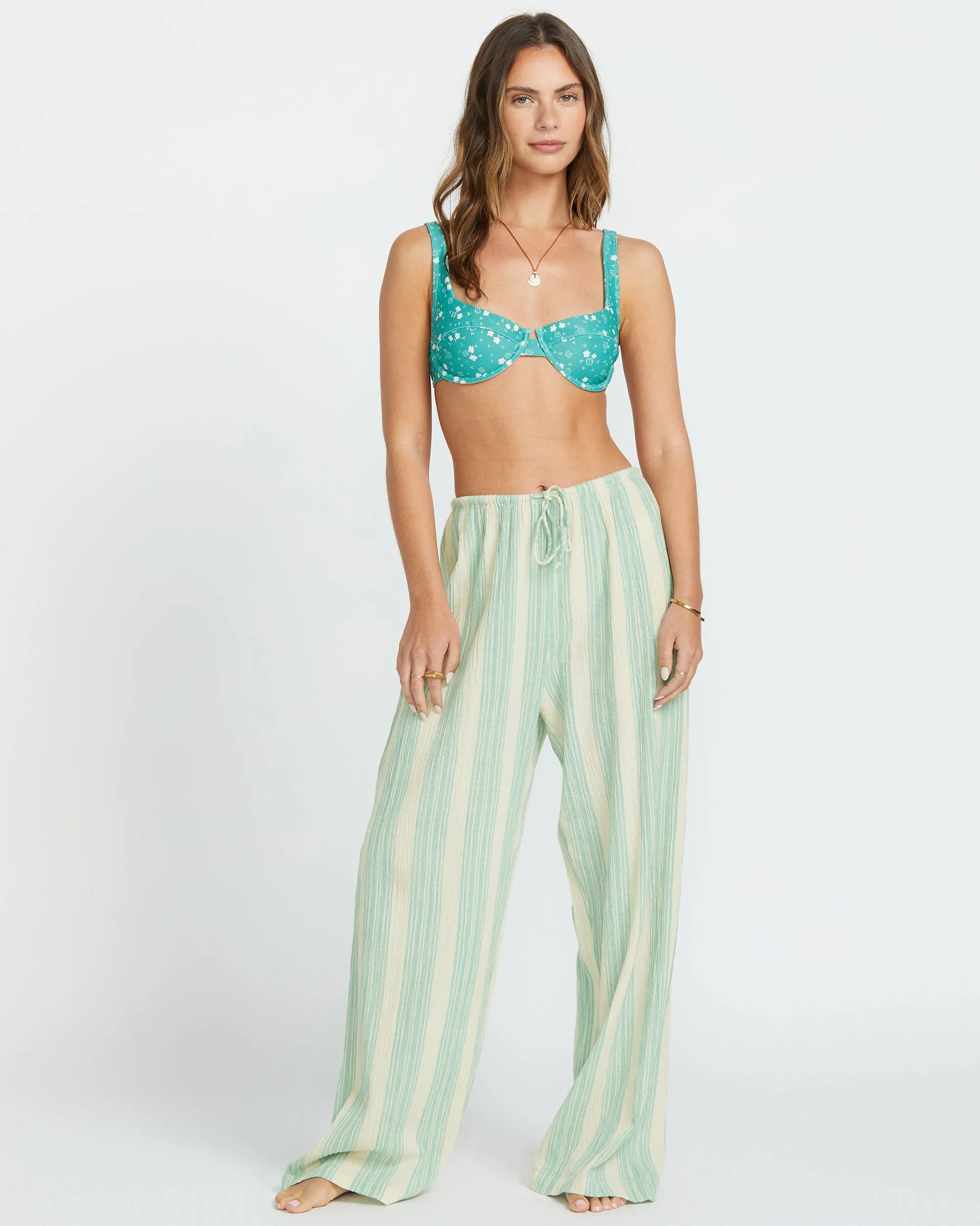 Sunny Daze Elastic Waist Pants - Island Green sold by Billabong product image thumbnail 5