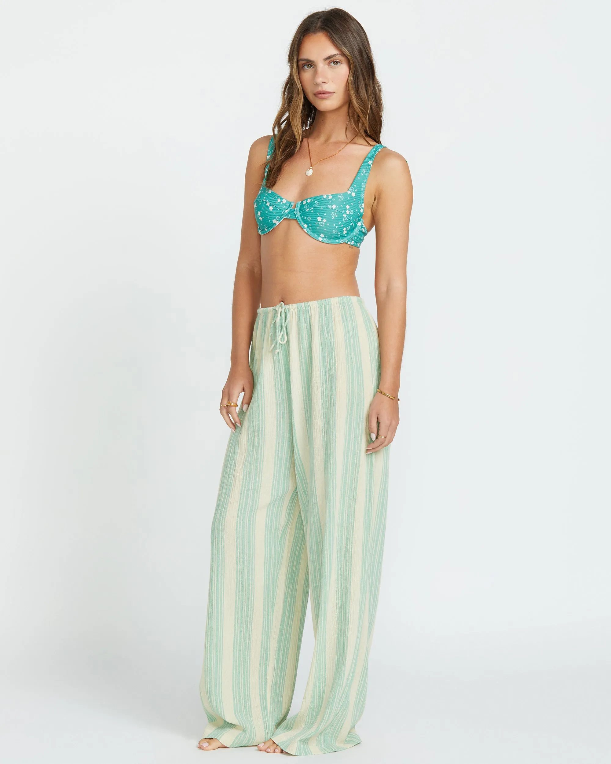 Sunny Daze Elastic Waist Pants - Island Green sold by Billabong product image thumbnail 4