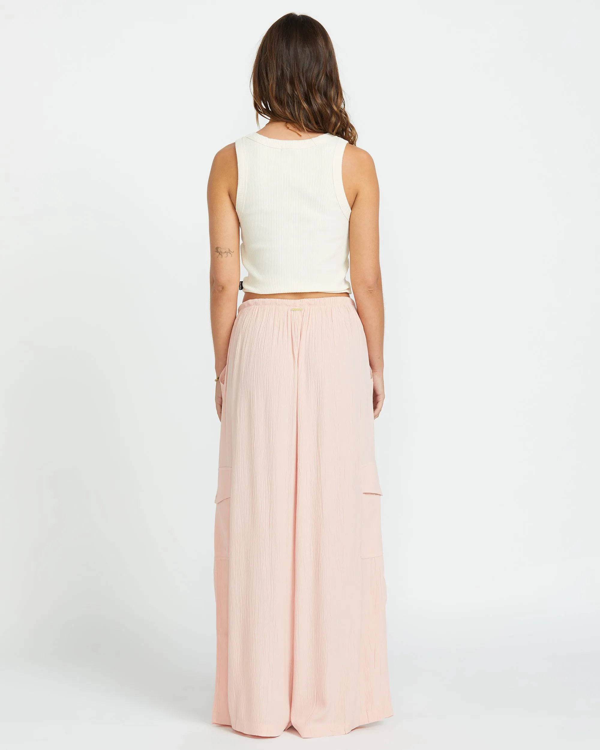 Beach Babe Cargo Elastic Waist Pants - Dusty Peach sold by Billabong product image thumbnail 2