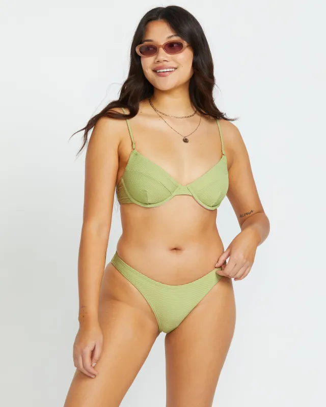 Tanlines Morgan Underwire Bikini Top - Avocado sold by Billabong