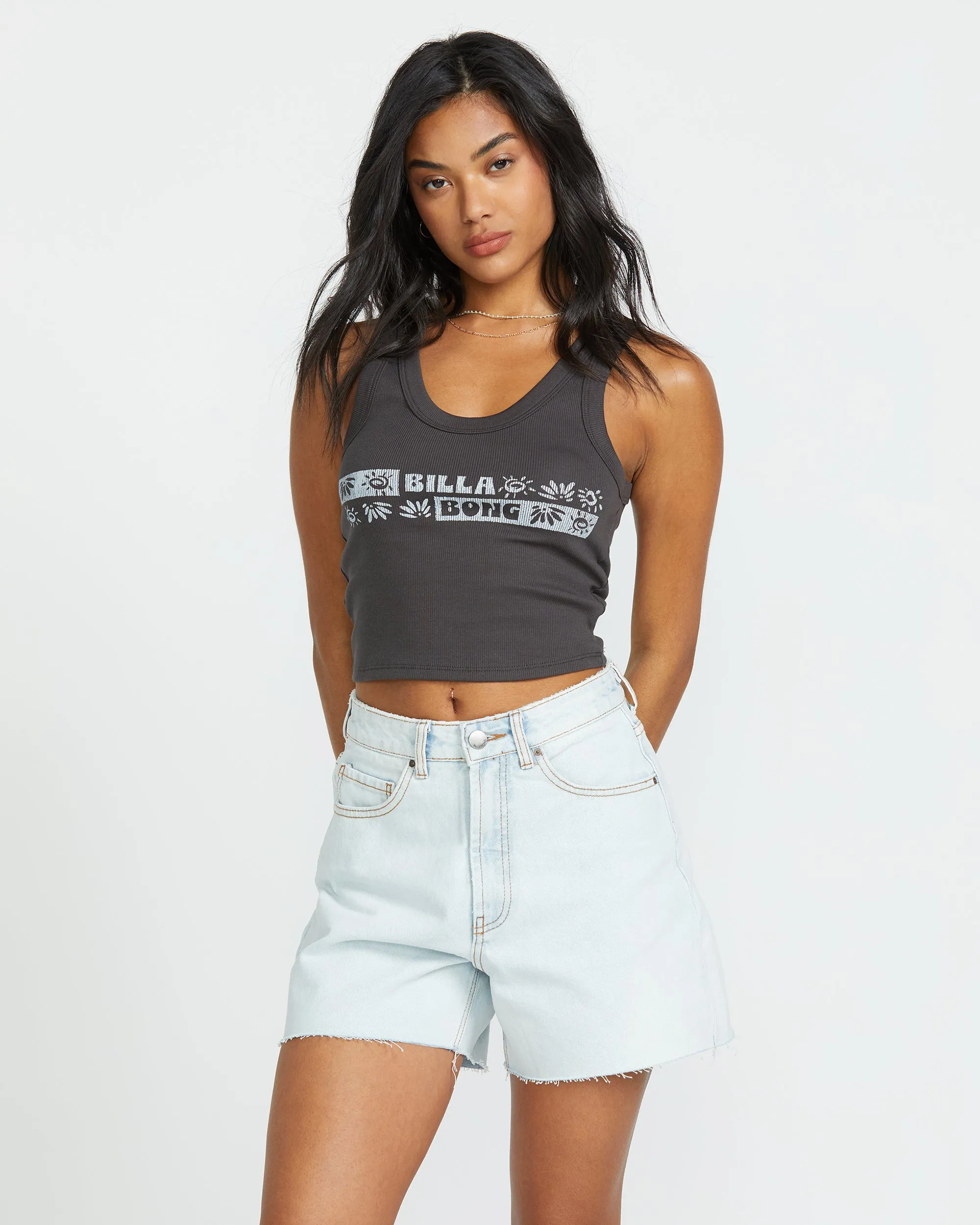 Sun Up Tank - Off Black sold by Billabong