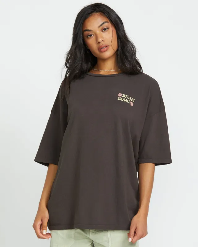 Out Until Dawn Short Sleeve Tee - Off Black sold by Billabong