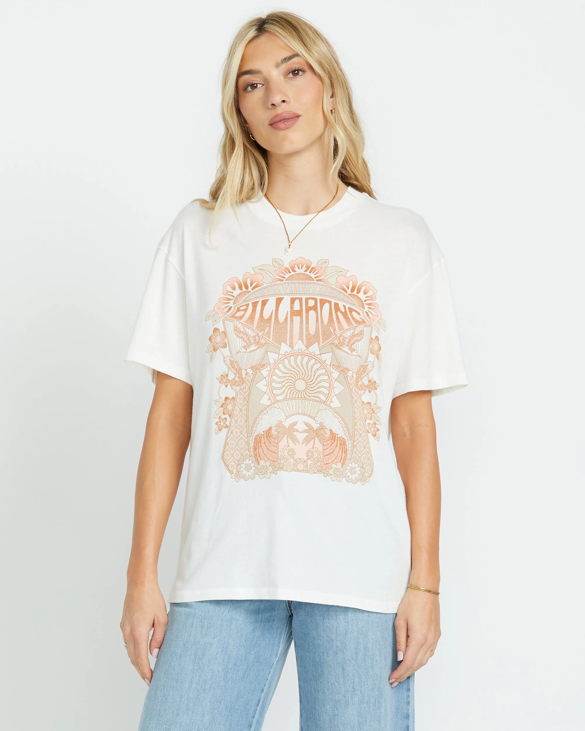 Waves Of Change Short Sleeve Tee - Salt Crystal sold by Billabong