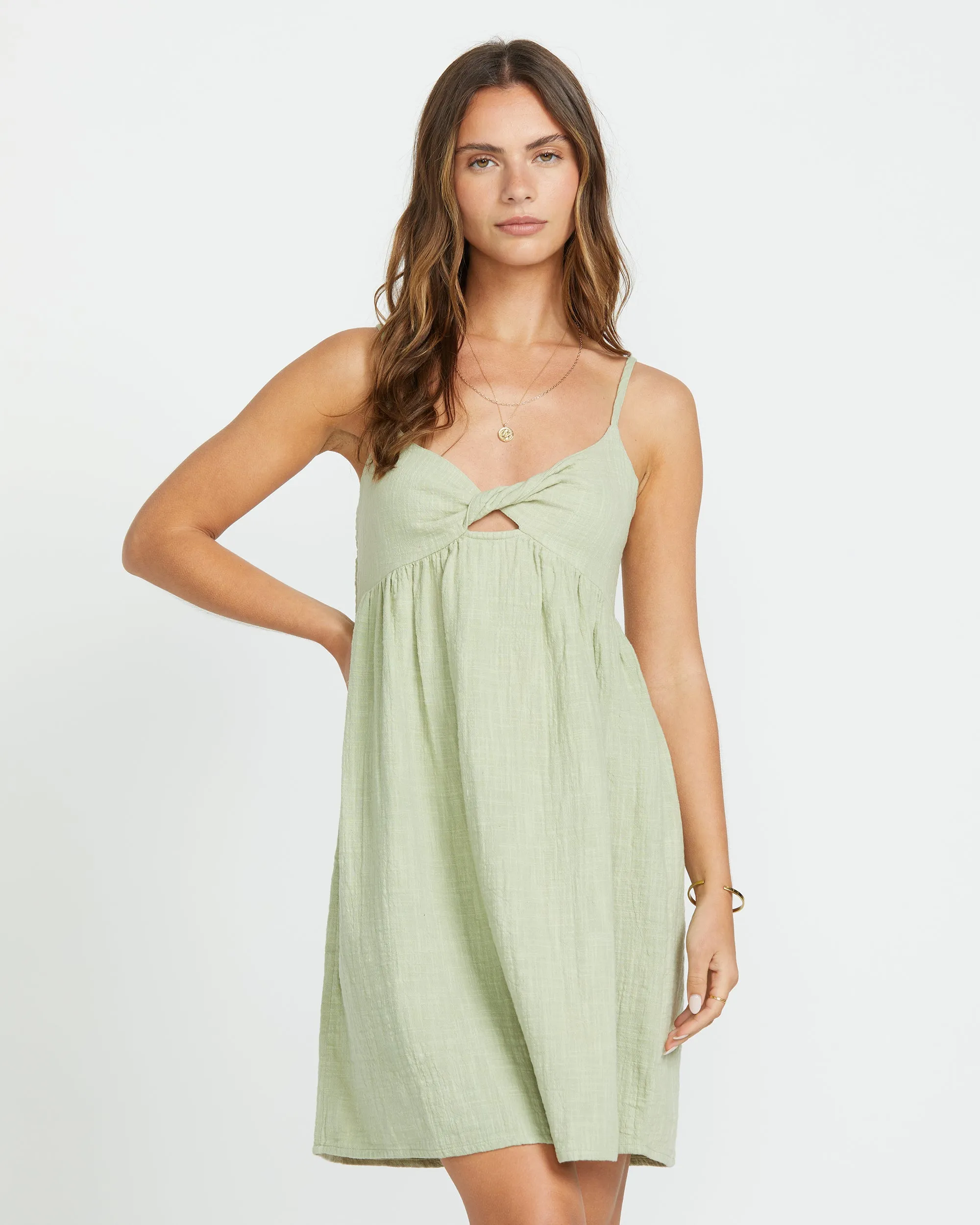 In A Twist Dress - Pistachio sold by Billabong