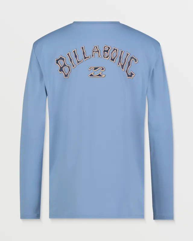 Boys Throwback Long Sleeve Surfshirt - Sky Blue sold by Billabong