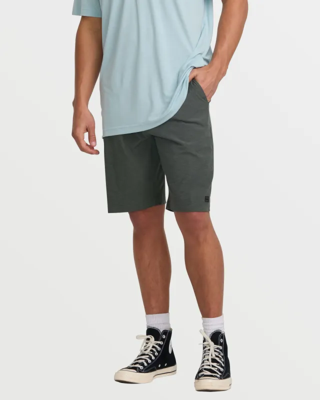 Crossfire Submersible 21" Hybrid Shorts - Asphalt sold by Billabong