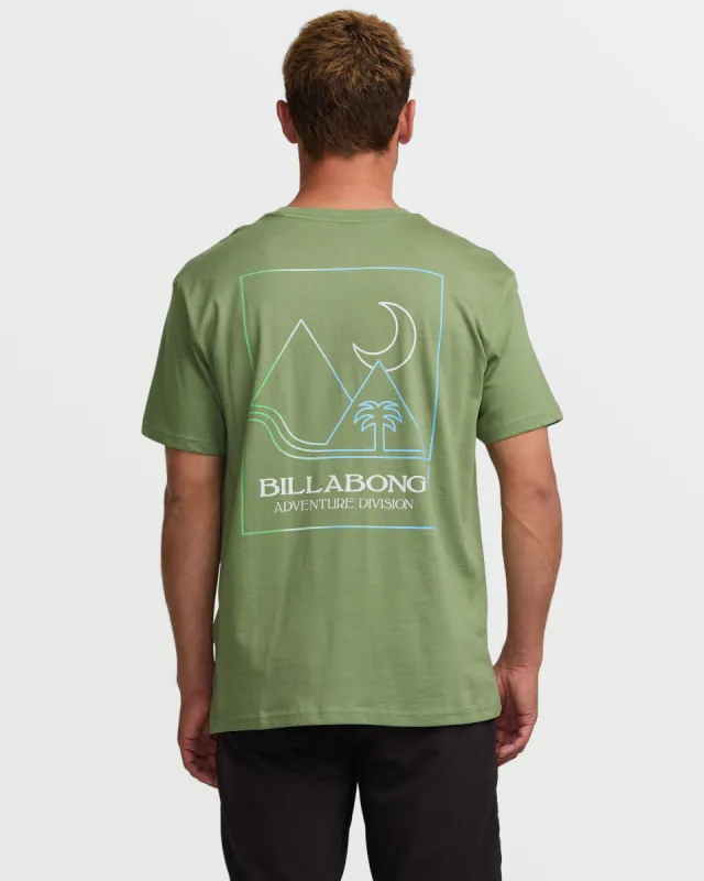 Night Park A/Div Short Sleeve Tee - Moss sold by Billabong