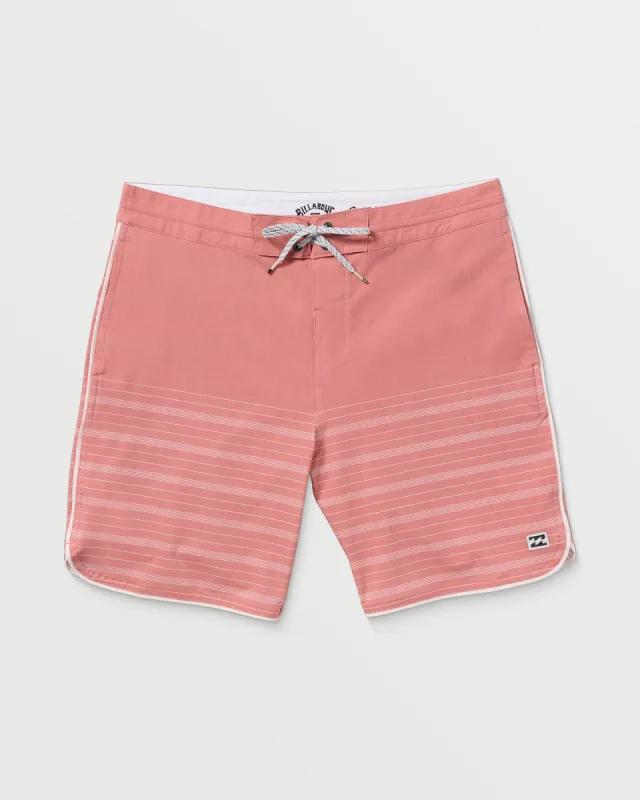 73 Lo Tide 17.5" Boardshorts - Dusty Pink sold by Billabong