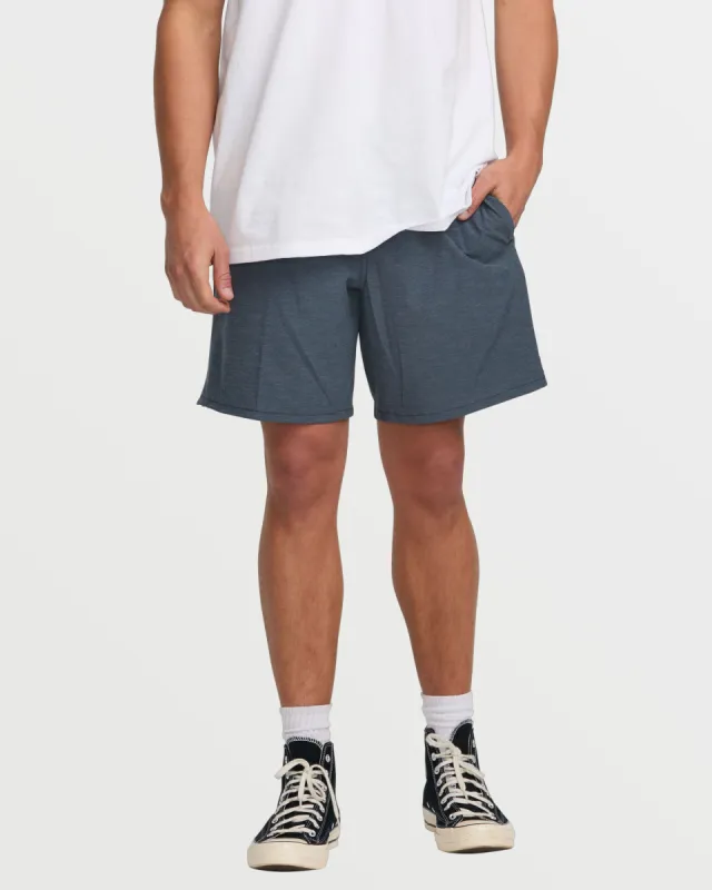 Crossfire Elastic Submersible 18" Hybrid Shorts - Navy sold by Billabong