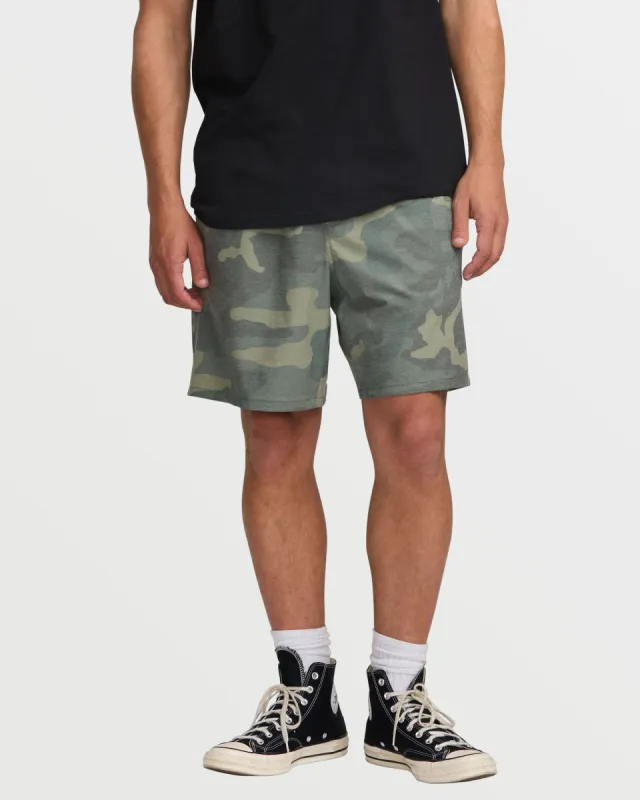 Crossfire Elastic Submersible 18" Hybrid Shorts - Camo sold by Billabong