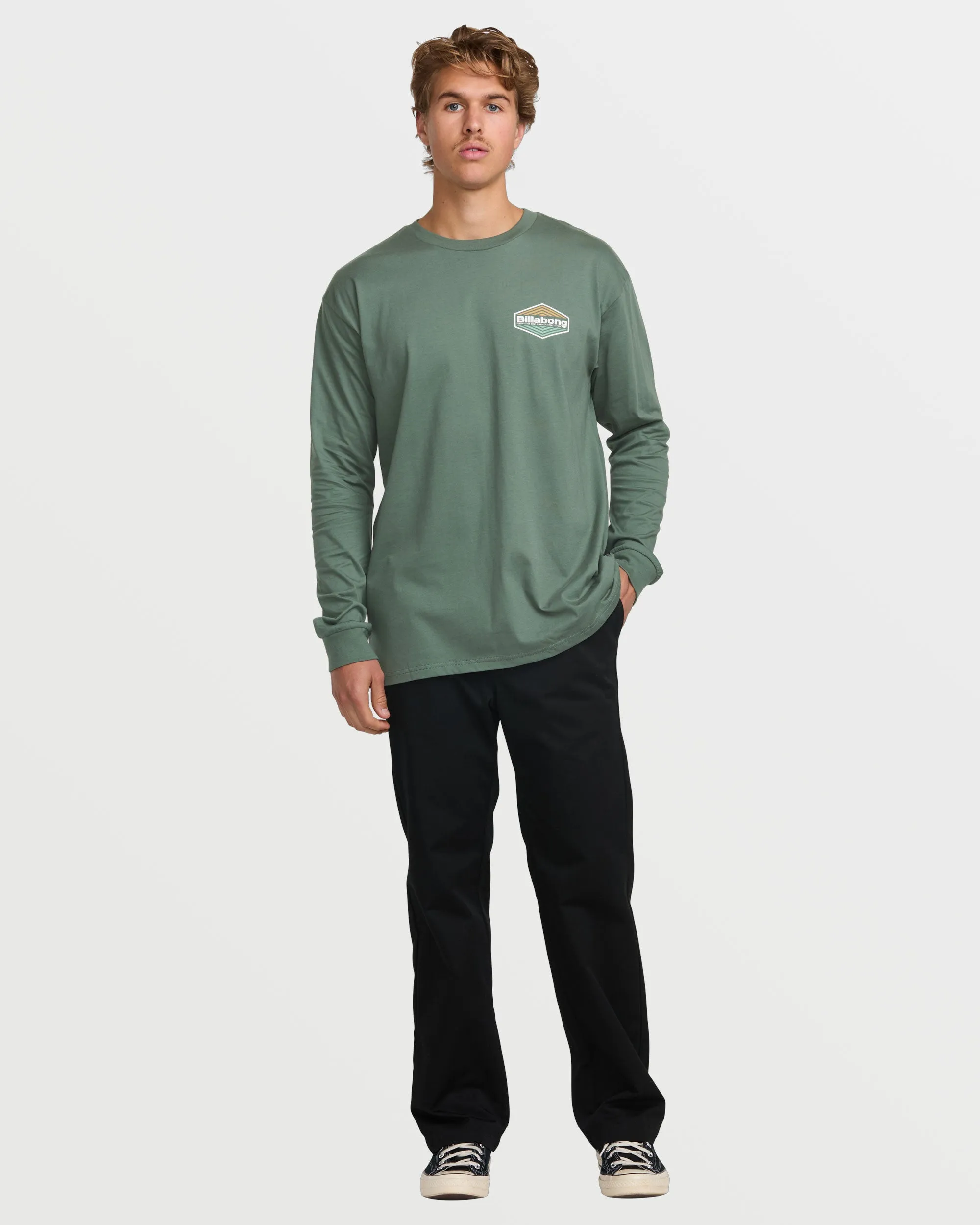 Walled Regular Long Sleeve Tee - Dark Slate sold by Billabong product image thumbnail 5