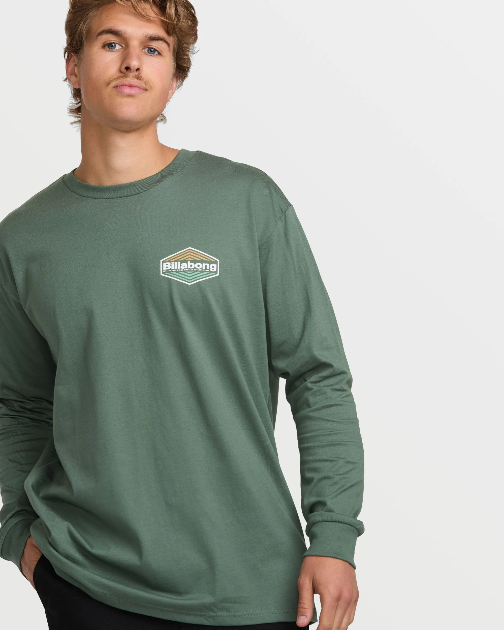 Walled Regular Long Sleeve Tee - Dark Slate sold by Billabong product image thumbnail 4