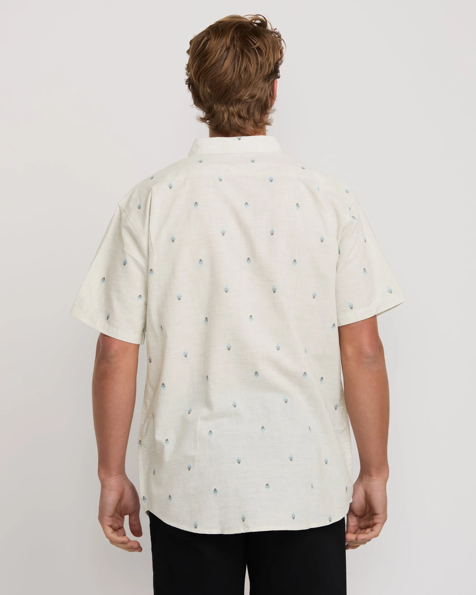 All Day Jacquard Short Sleeve Shirt - Oatmeal sold by Billabong product image thumbnail 2