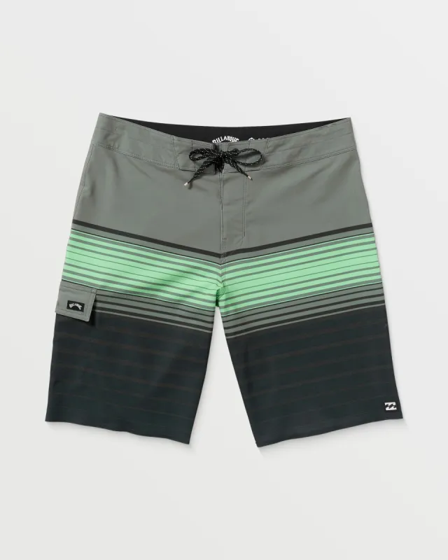 All Day Stripe Pro Performance 20" Boardshorts - Black sold by Billabong