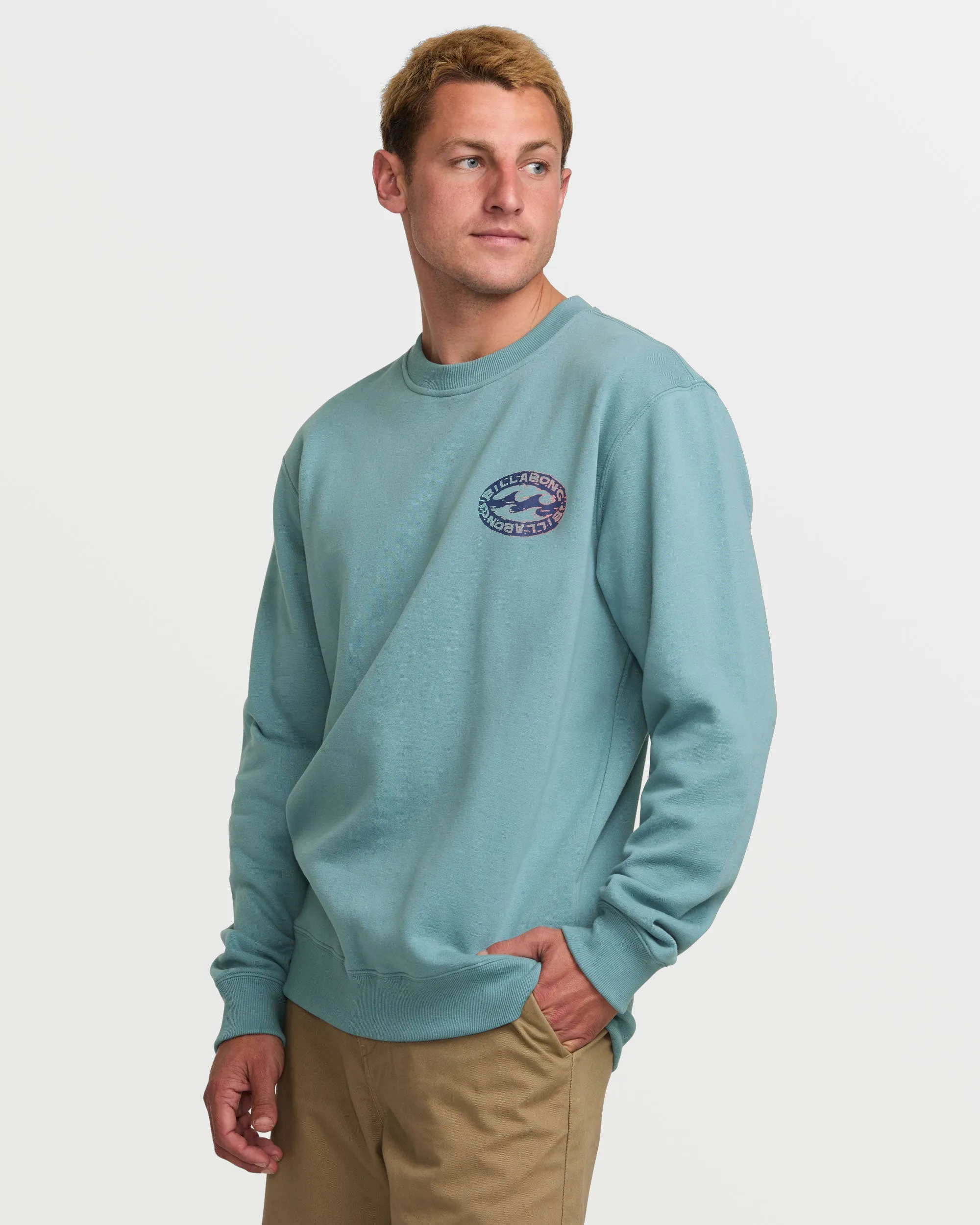 Short Sands Crew Sweatshirt - Washed Blue sold by Billabong product image thumbnail 3