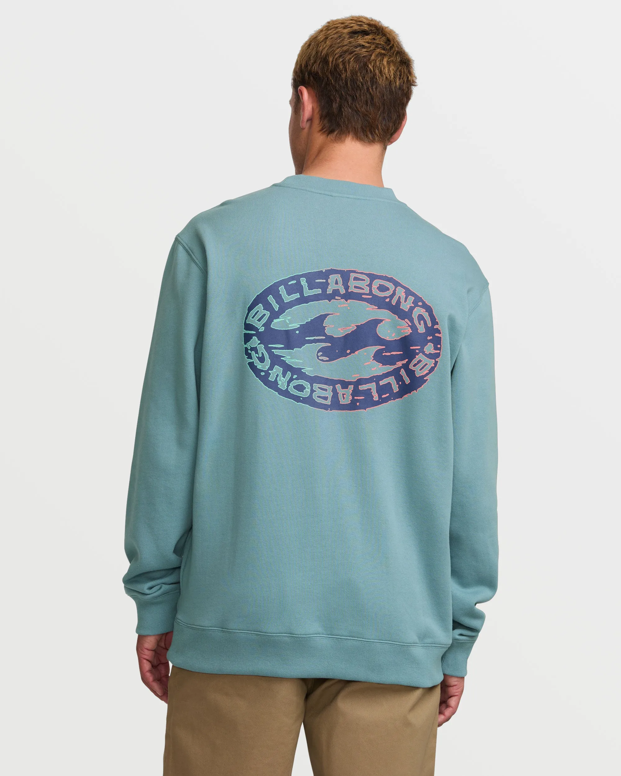 Short Sands Crew Sweatshirt - Washed Blue sold by Billabong