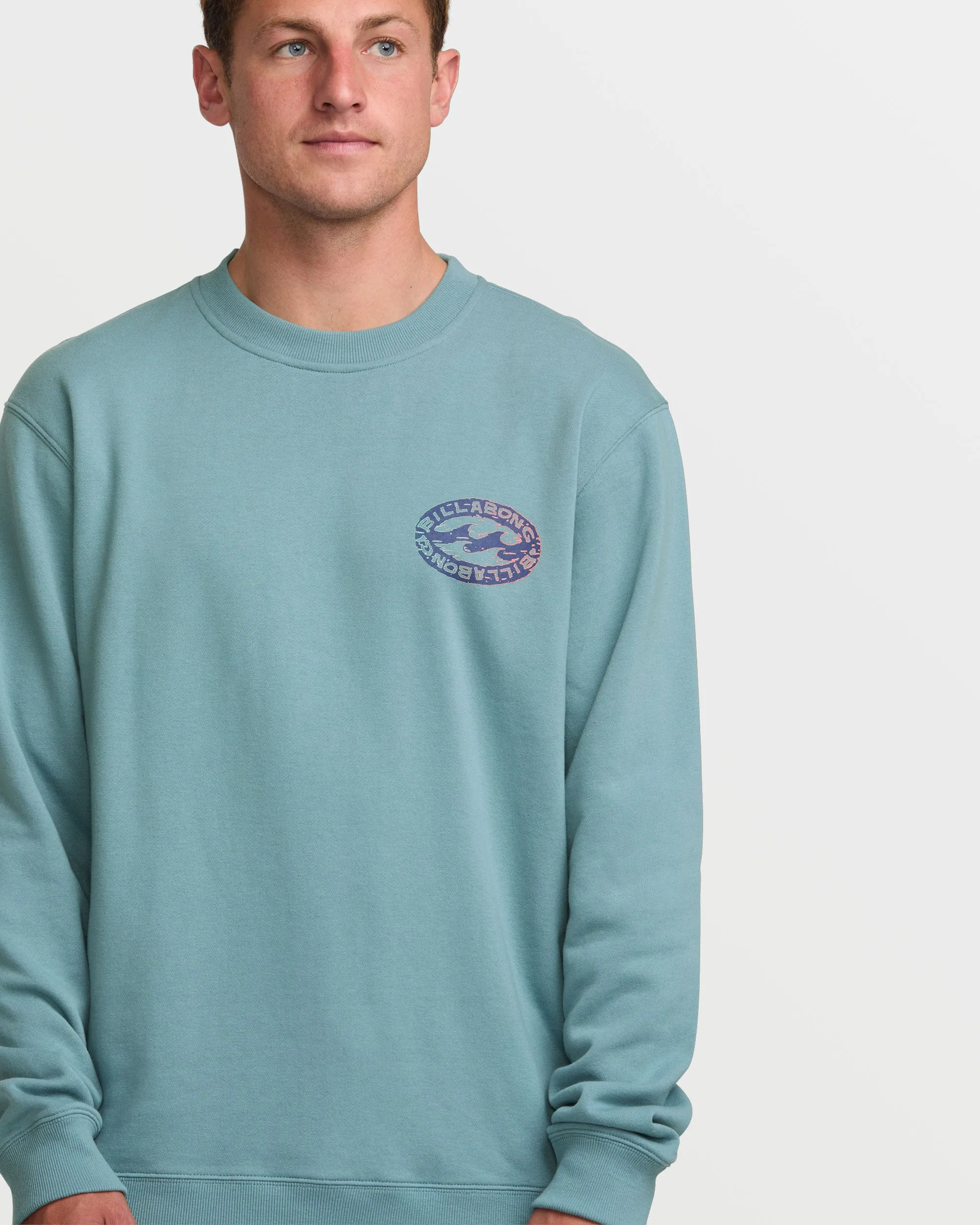 Short Sands Crew Sweatshirt - Washed Blue sold by Billabong product image thumbnail 4