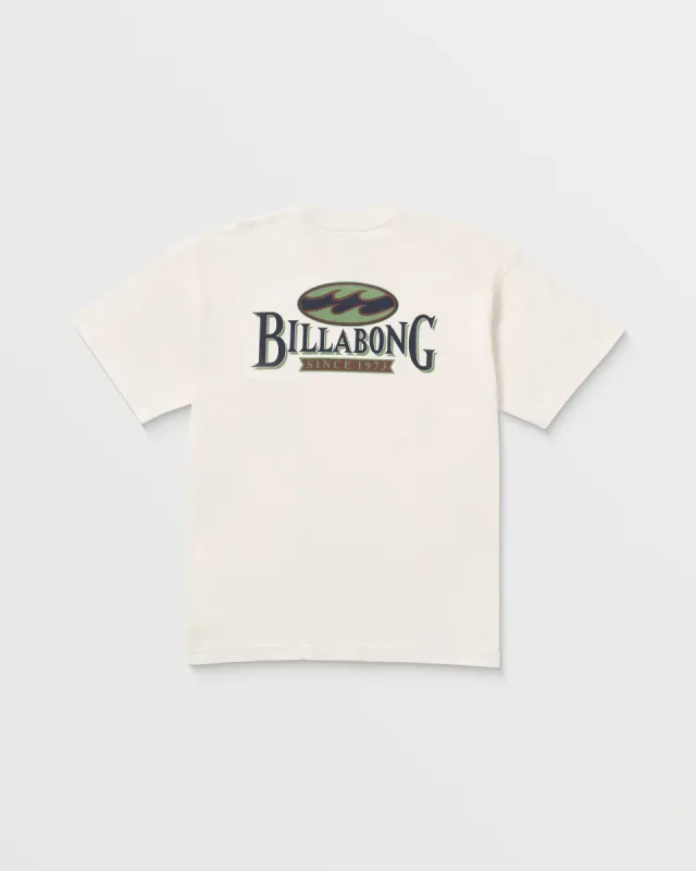 Double Spread OG Short Sleeve Tee - Off White sold by Billabong