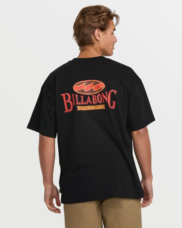 Double Spread OG Short Sleeve Tee - Black sold by Billabong