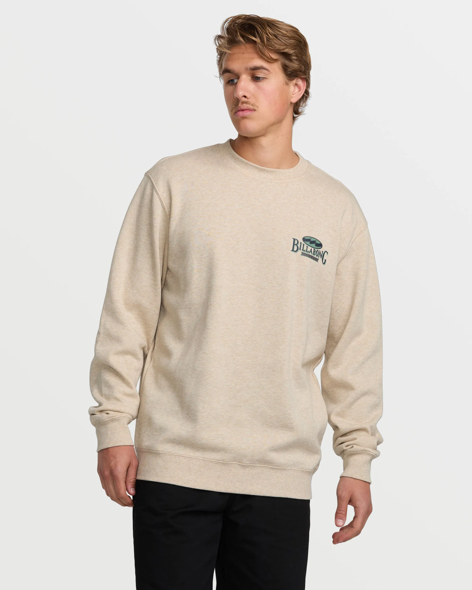 Short Sands Crew Sweatshirt - Oatmeal Heather sold by Billabong product image thumbnail 2