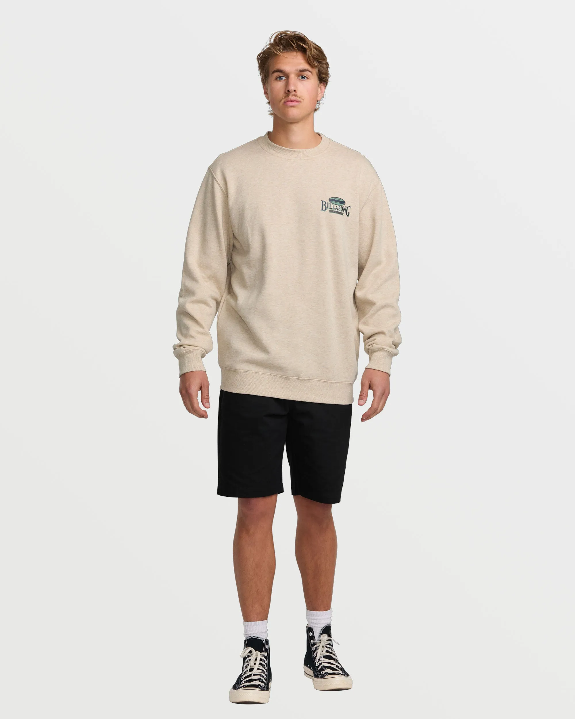 Short Sands Crew Sweatshirt - Oatmeal Heather sold by Billabong product image thumbnail 5