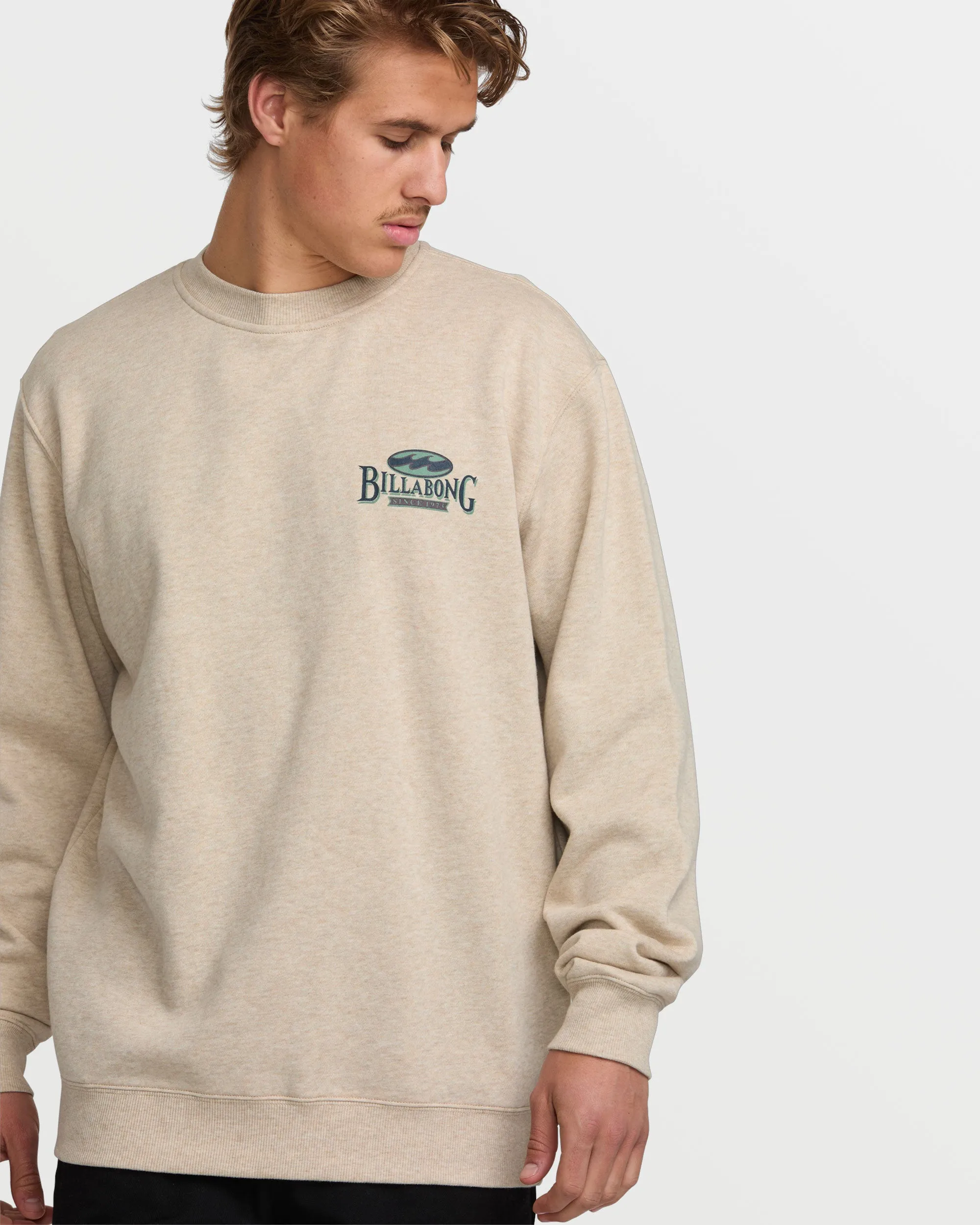Short Sands Crew Sweatshirt - Oatmeal Heather sold by Billabong product image thumbnail 4