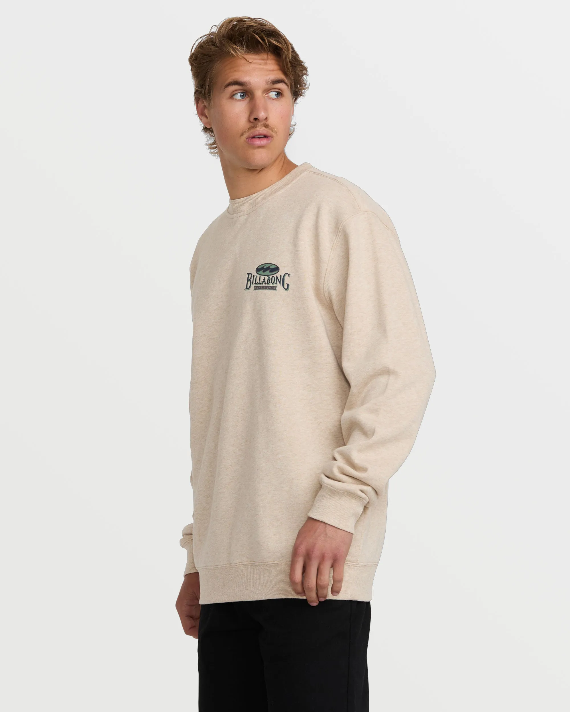 Short Sands Crew Sweatshirt - Oatmeal Heather sold by Billabong product image thumbnail 3
