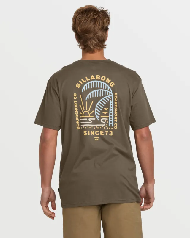 Last Light Premium Short Sleeve Tee - Brown sold by Billabong