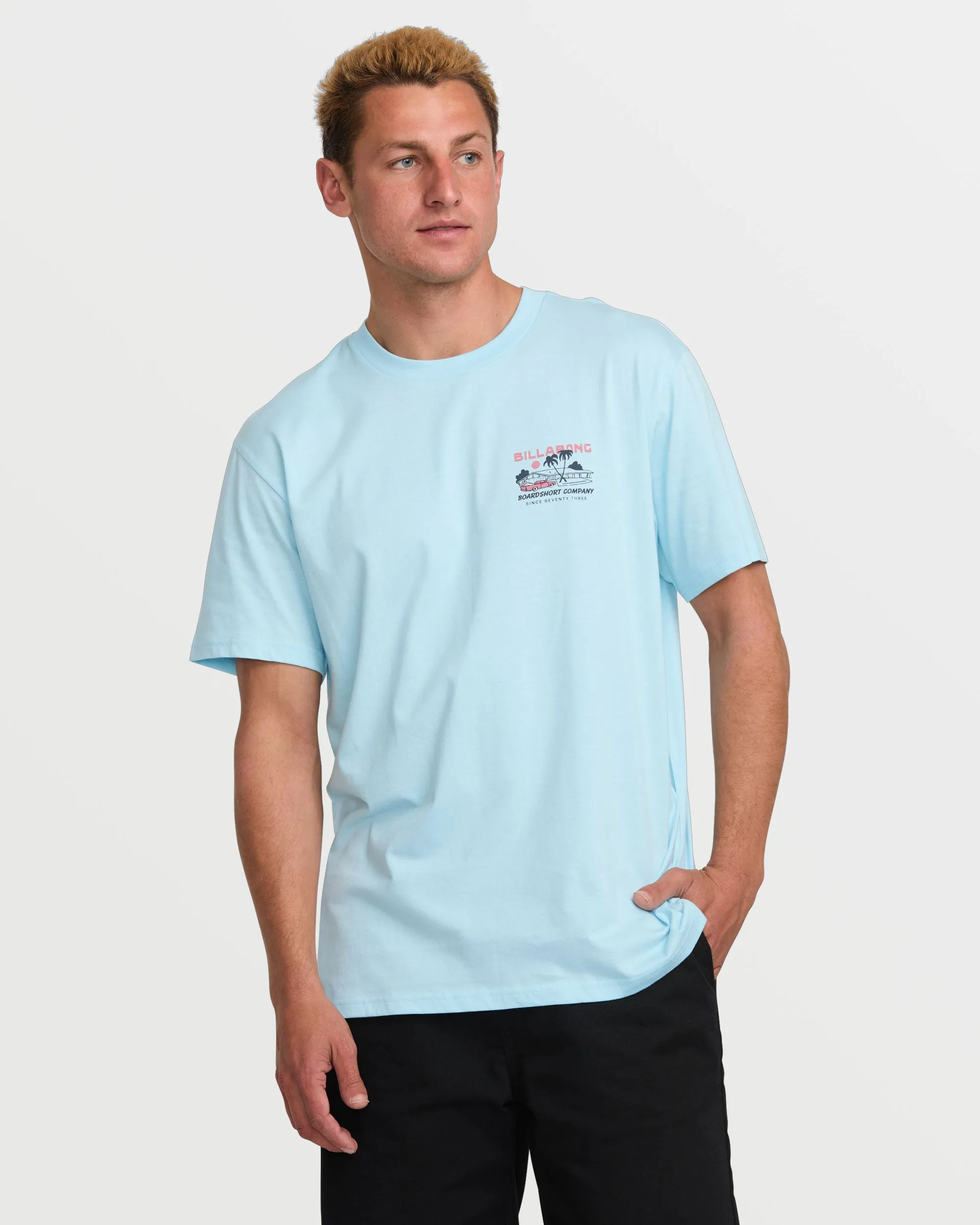 Palm Springs Premium Short Sleeve Tee - Coastal Blue sold by Billabong product image thumbnail 2