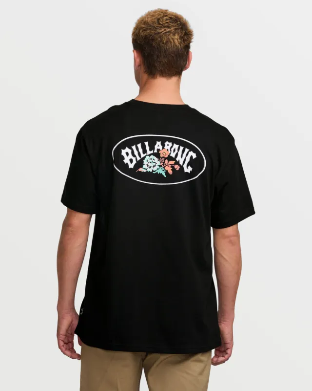 Orbit Arch Premium Short Sleeve Tee - Black sold by Billabong