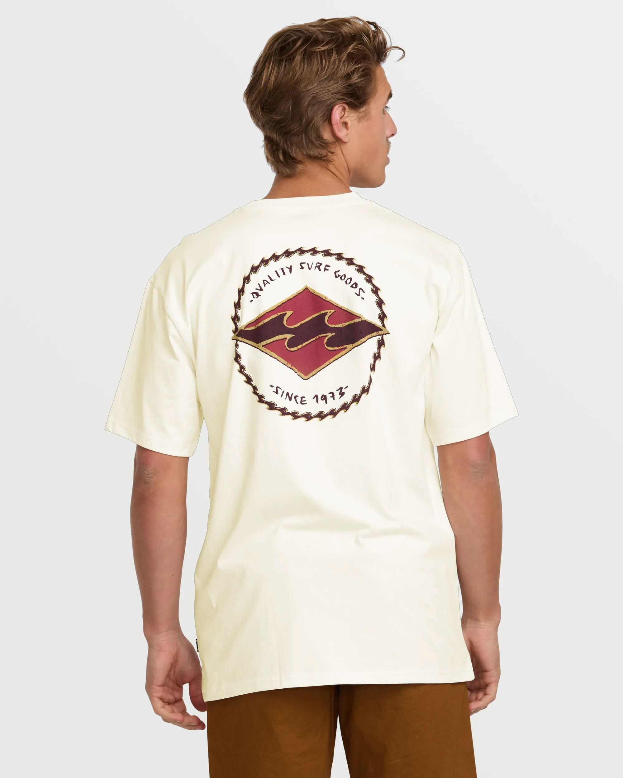 Rotor Diamond Regular Short Sleeve Tee - Off White sold by Billabong