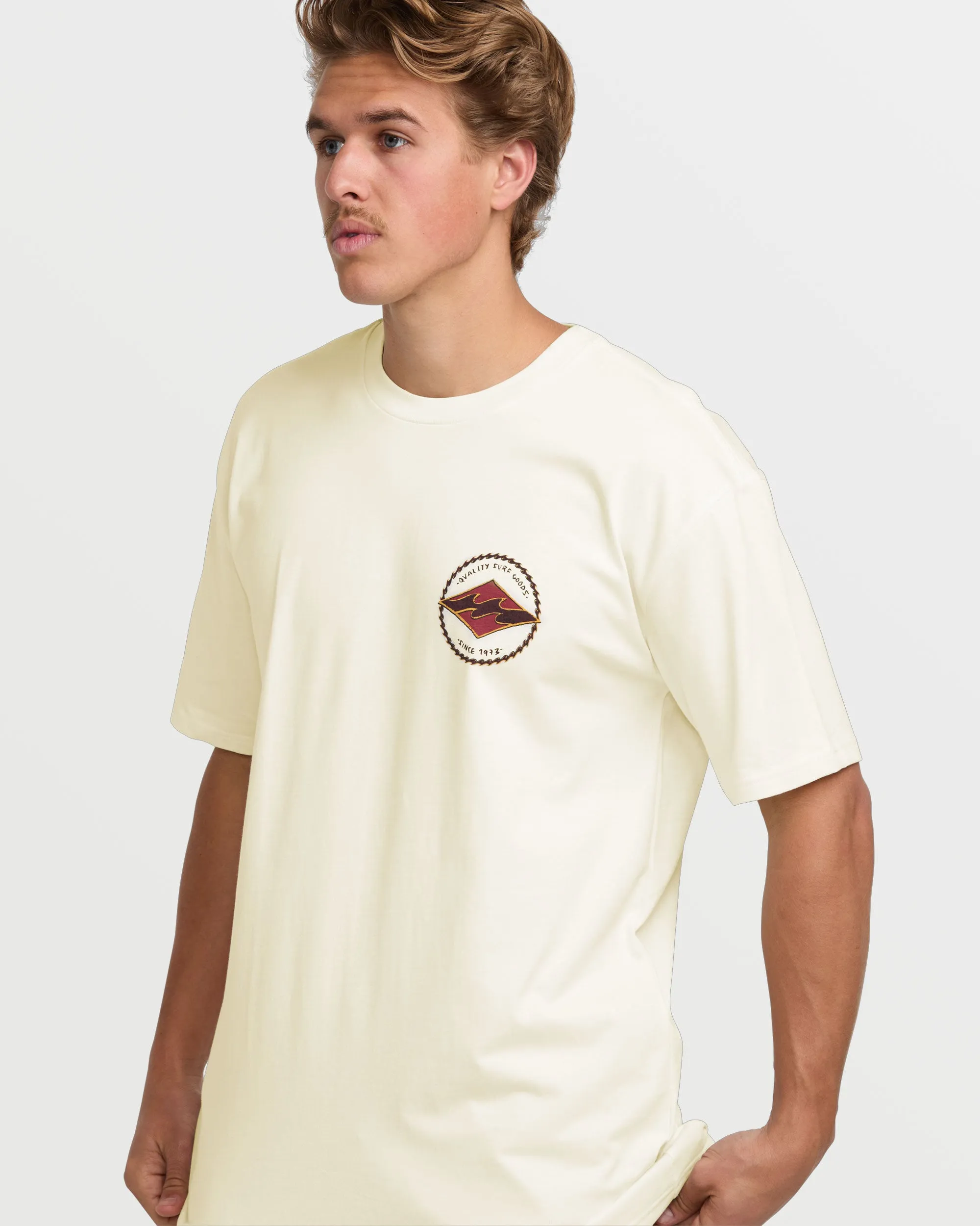 Rotor Diamond Regular Short Sleeve Tee - Off White sold by Billabong product image thumbnail 4