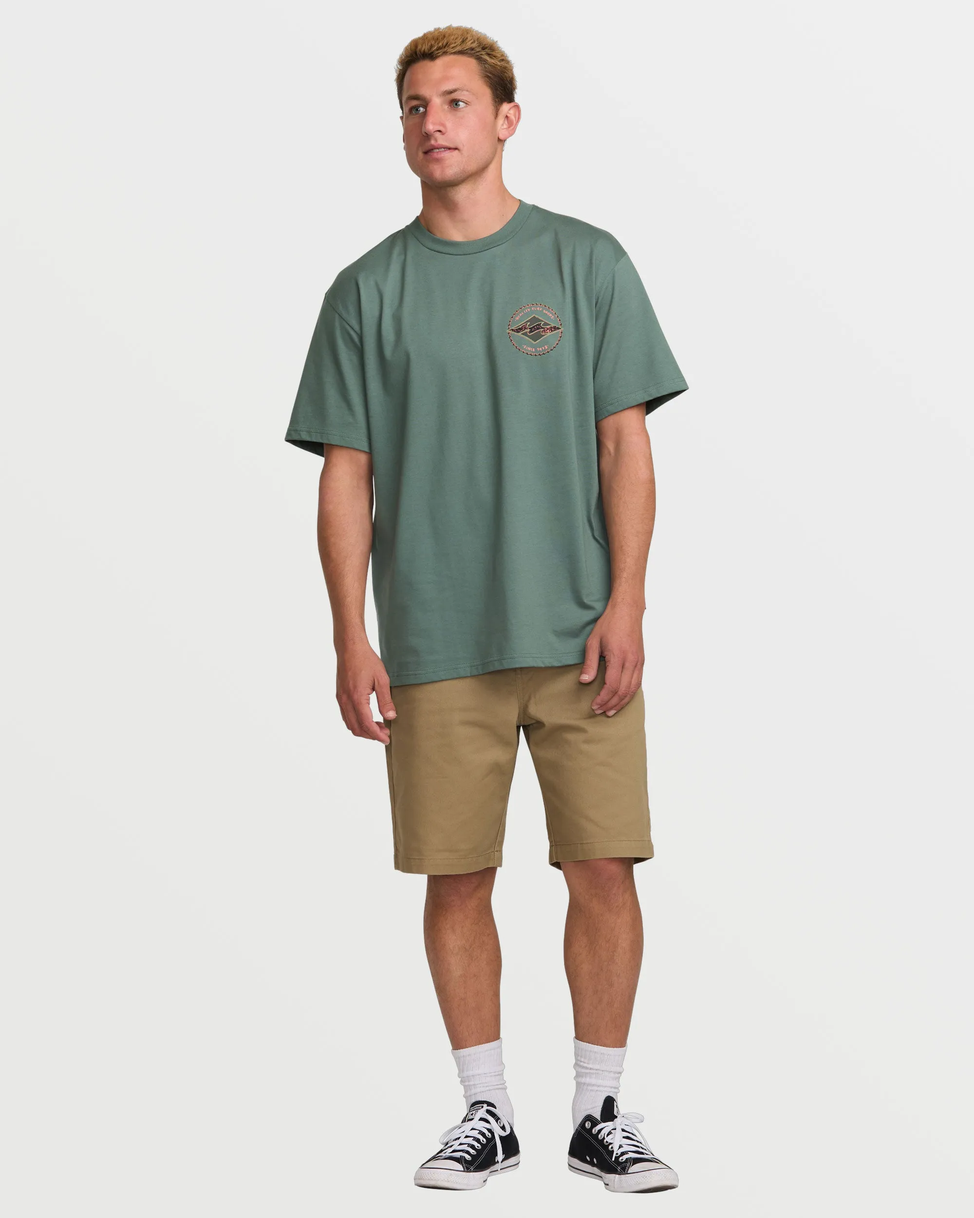 Rotor Diamond Regular Short Sleeve Tee - Dark Slate sold by Billabong product image thumbnail 5
