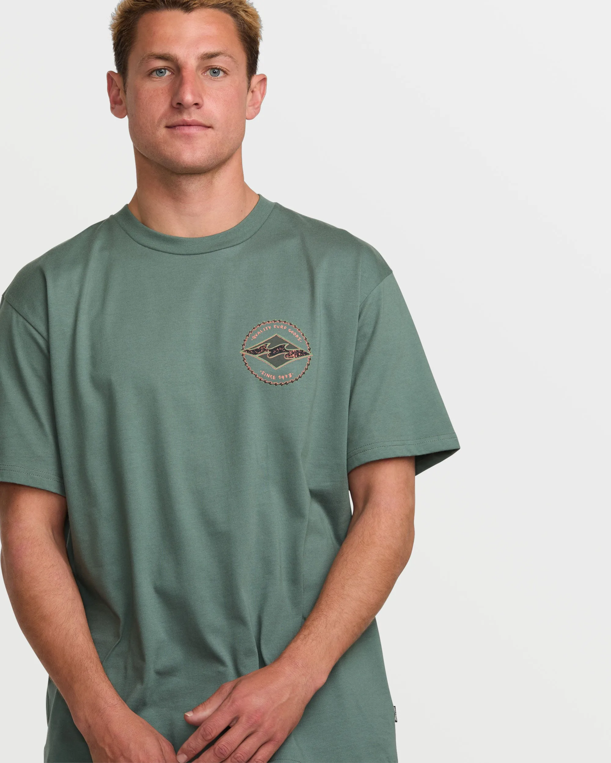 Rotor Diamond Regular Short Sleeve Tee - Dark Slate sold by Billabong product image thumbnail 4