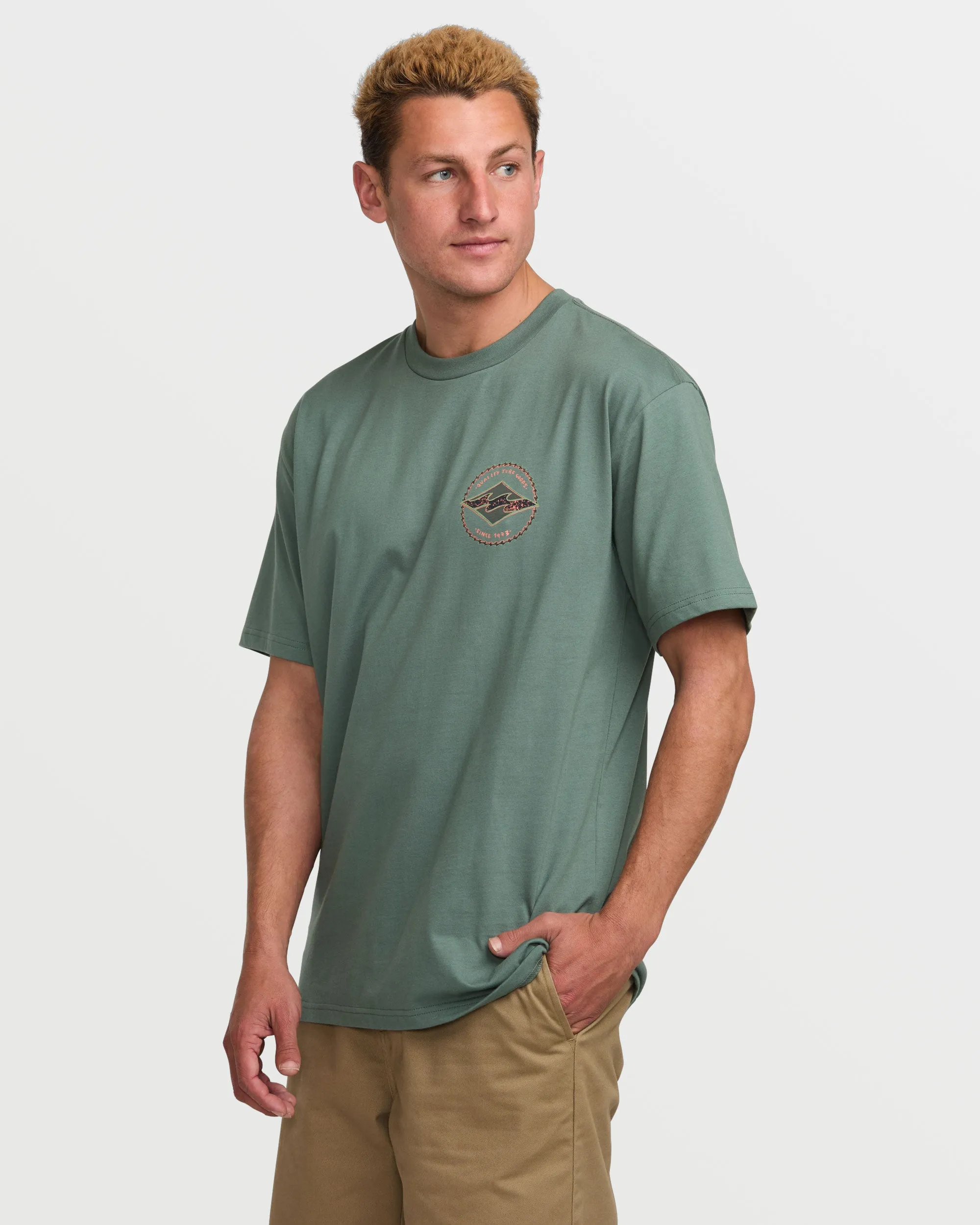 Rotor Diamond Regular Short Sleeve Tee - Dark Slate sold by Billabong product image thumbnail 3