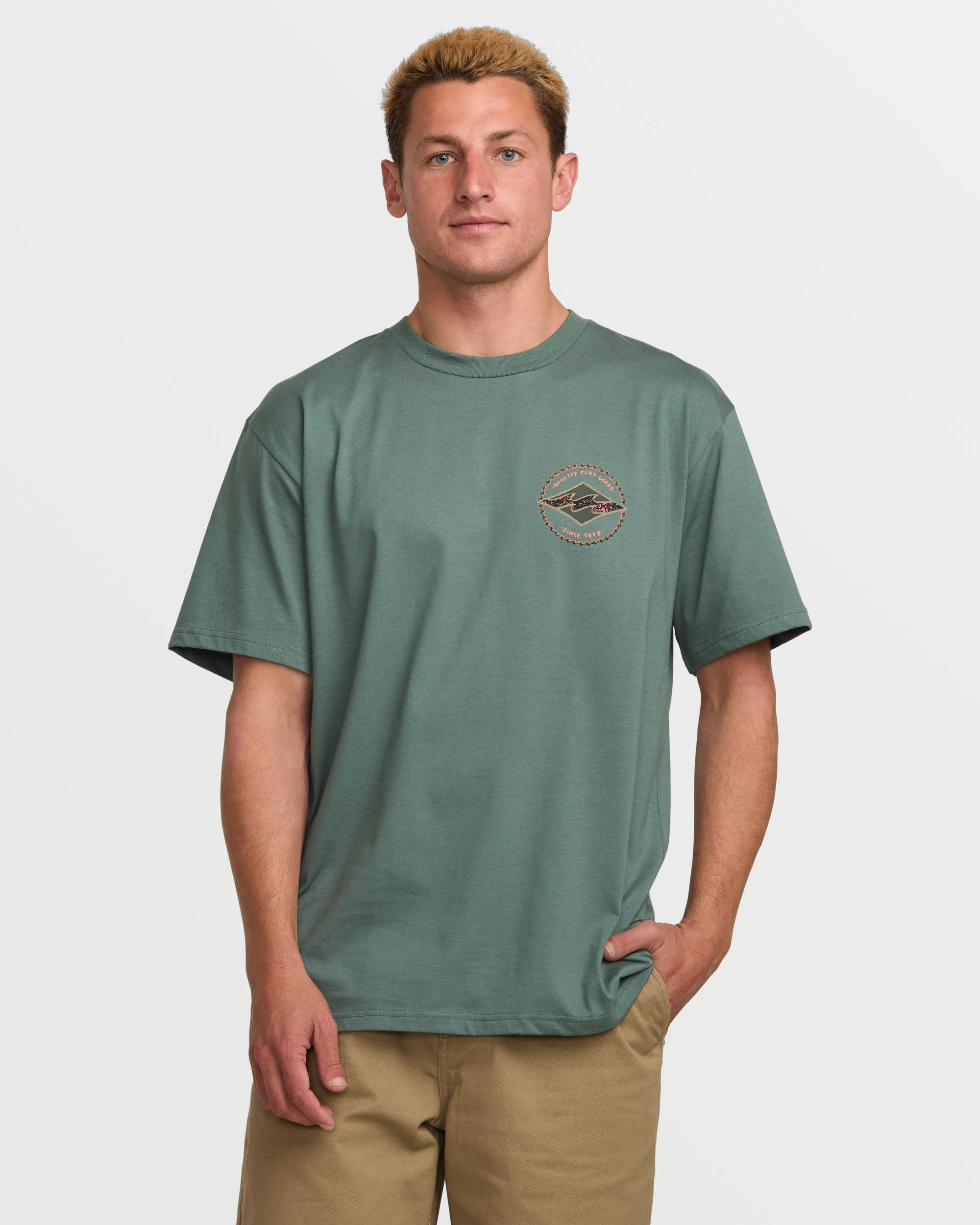 Rotor Diamond Regular Short Sleeve Tee - Dark Slate sold by Billabong product image thumbnail 2