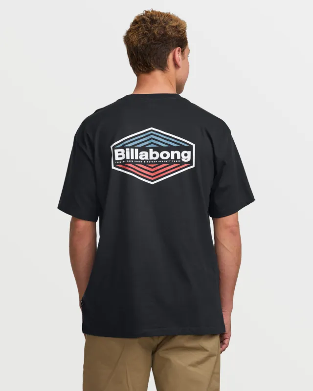 Walled Regular Short Sleeve Tee - Dark Navy sold by Billabong