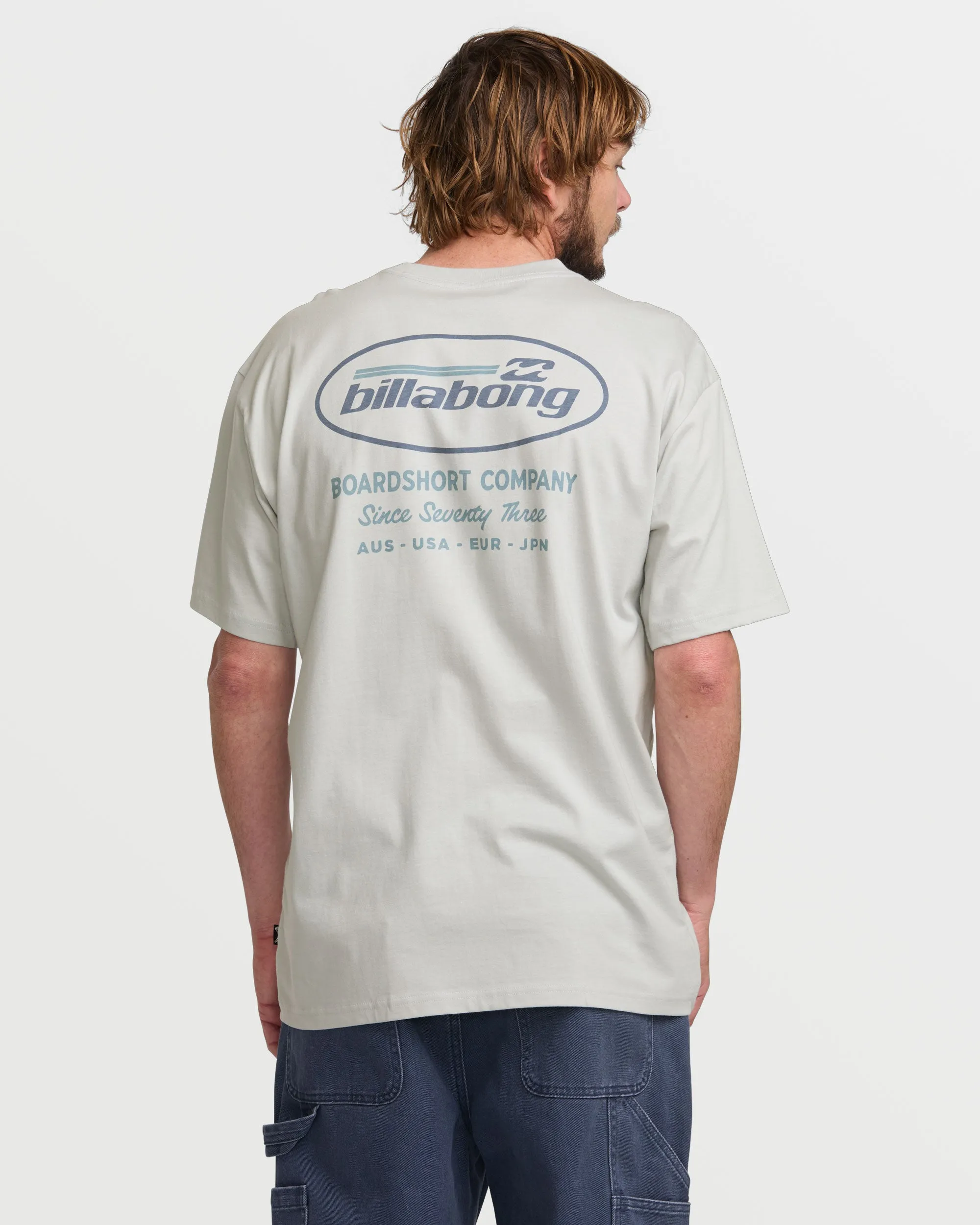 Bad Dog Regular Short Sleeve Tee - Silver sold by Billabong