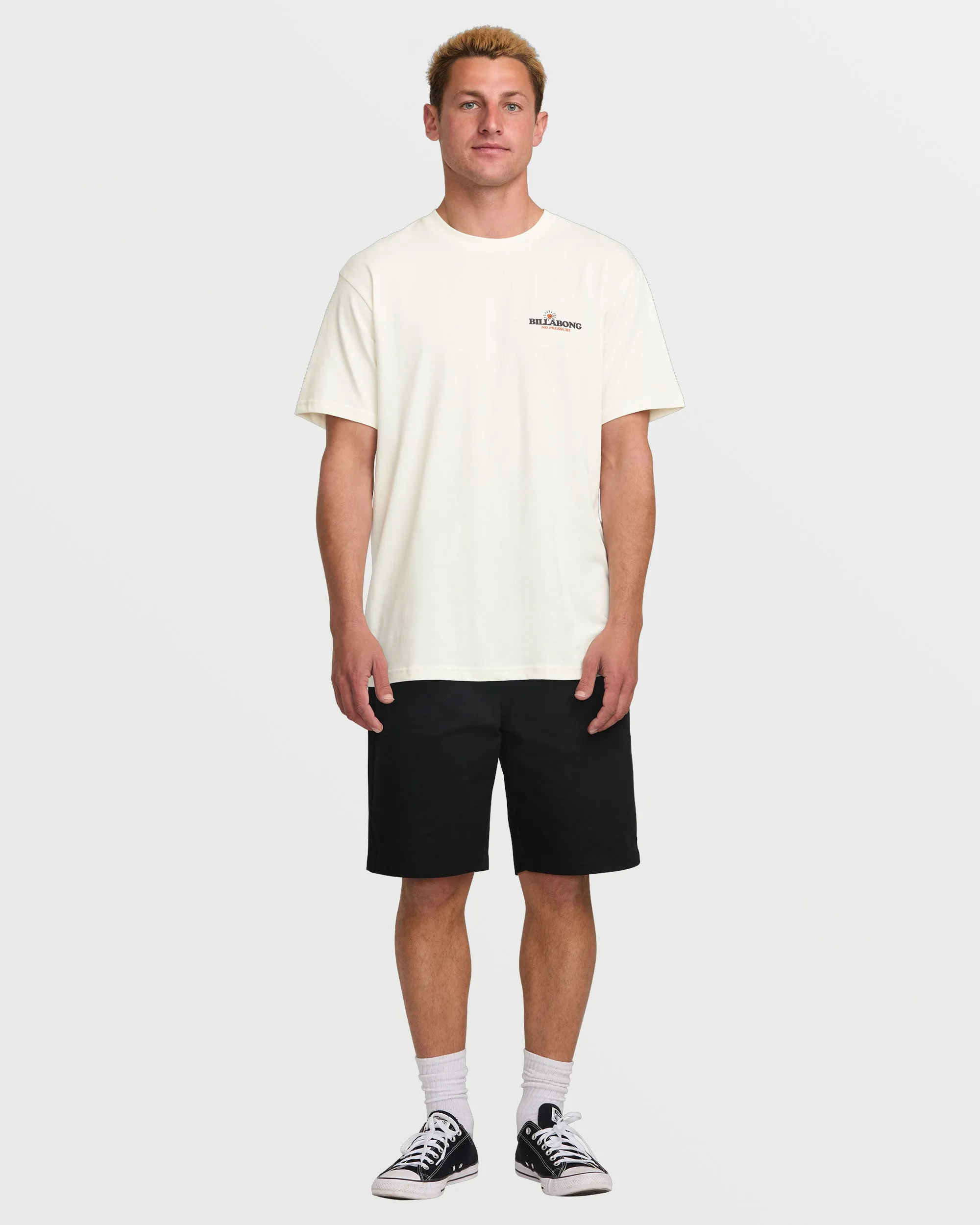 No Pressure Premium Short Sleeve Tee - Off White sold by Billabong product image thumbnail 5