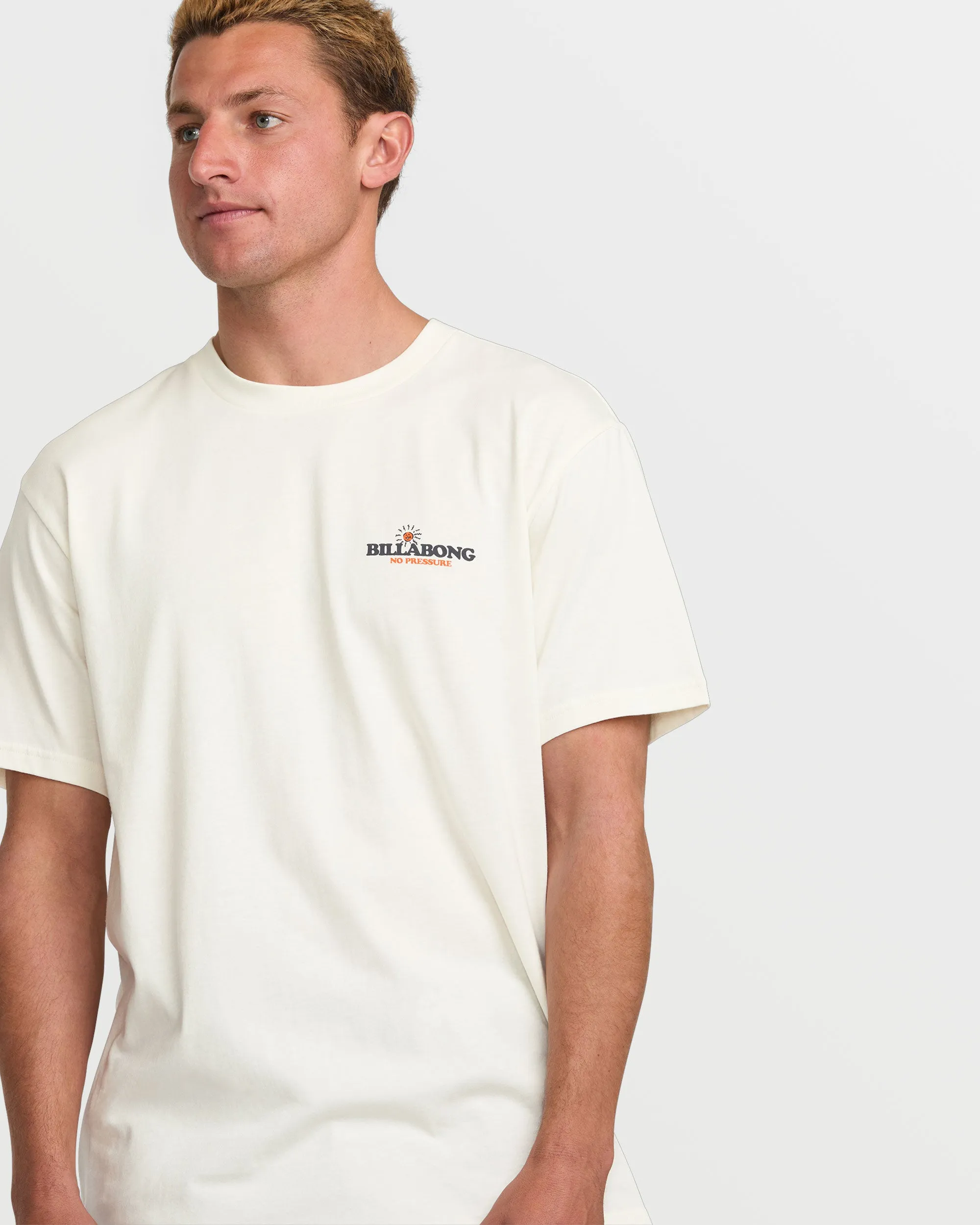 No Pressure Premium Short Sleeve Tee - Off White sold by Billabong product image thumbnail 4