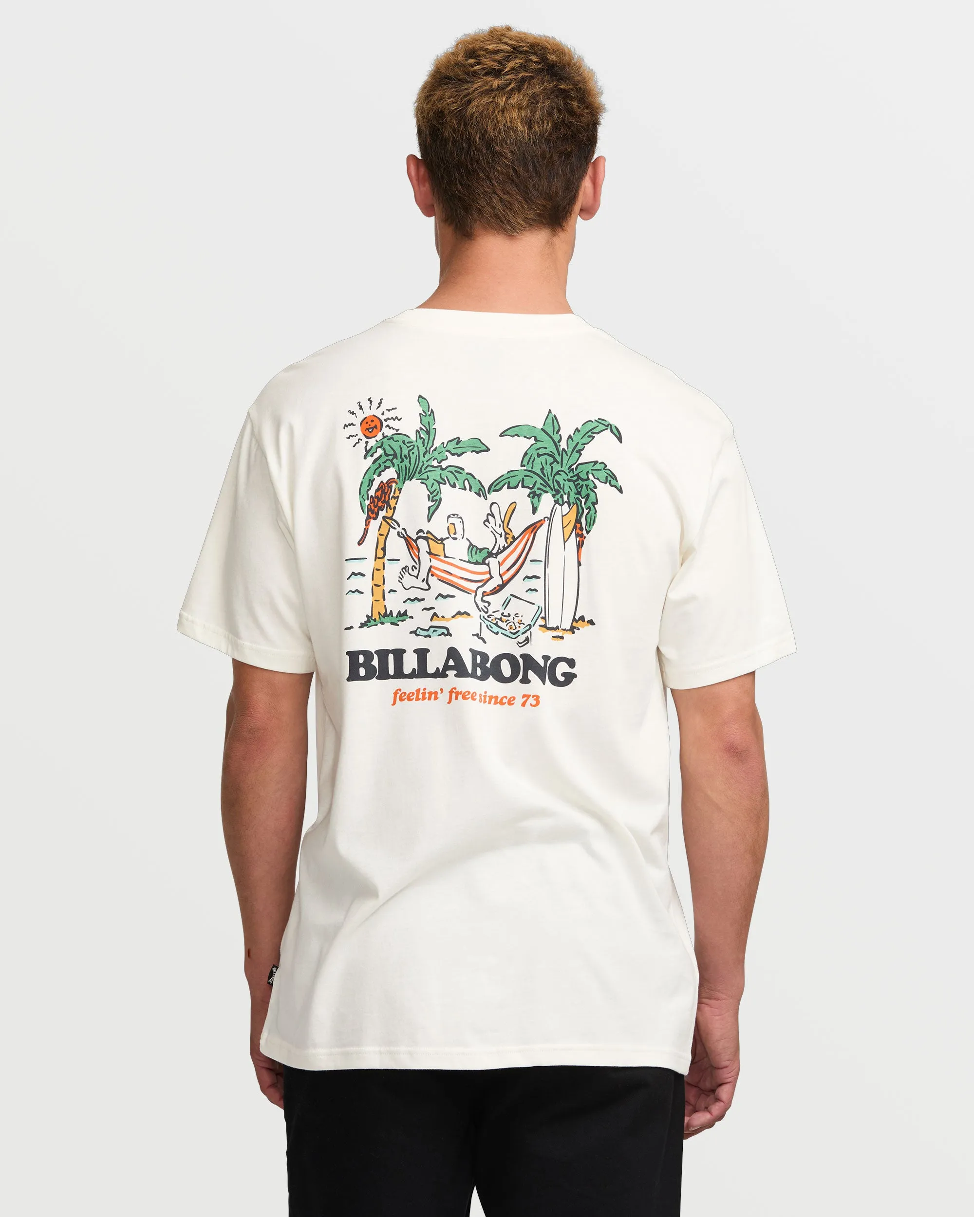 No Pressure Premium Short Sleeve Tee - Off White sold by Billabong