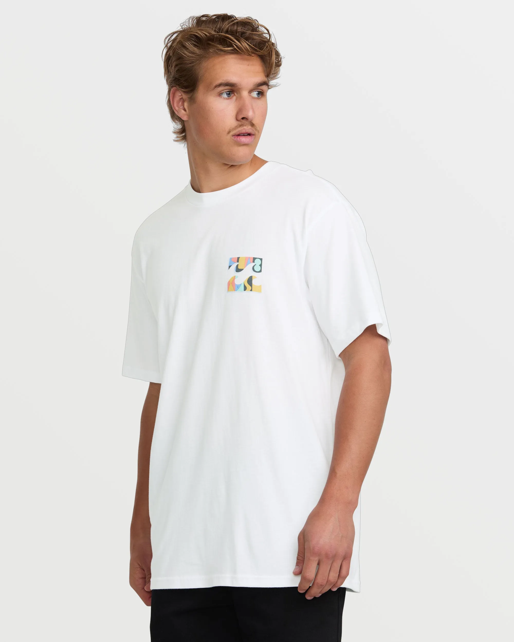 Crayon Wave Premium Short Sleeve Tee - White sold by Billabong product image thumbnail 3